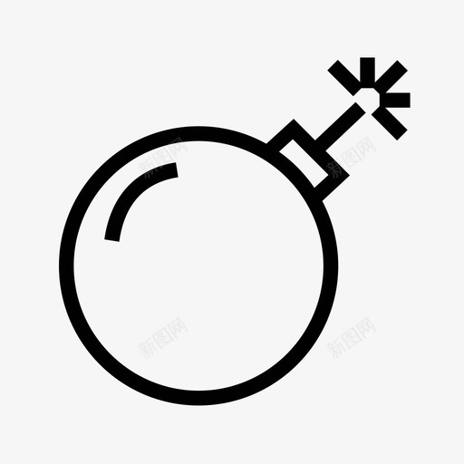 炸弹引信图标svg_新图网 https://ixintu.com 引信 炸弹