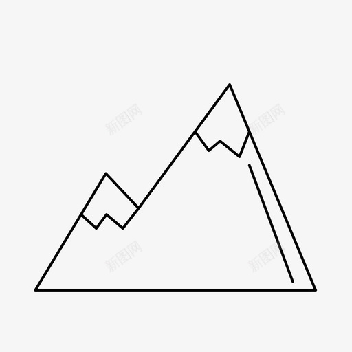 高山攀爬小山图标svg_新图网 https://ixintu.com 小山 攀爬 攀爬人物 自然 雪 露营 高山