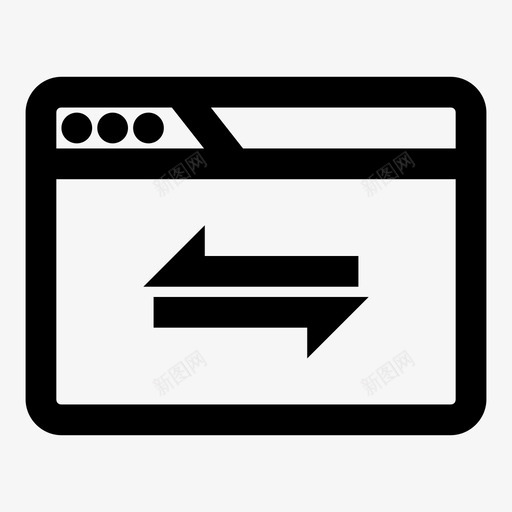 浏览器传输数据箭头连接图标svg_新图网 https://ixintu.com 事务 对方 浏览器传输数据 箭头 连接