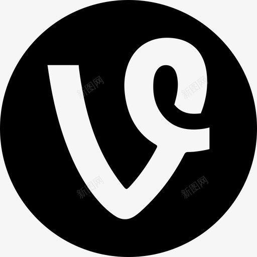 藤蔓标志社交社交图标圆形svg_新图网 https://ixintu.com 社交 社交图标圆形 藤蔓标志