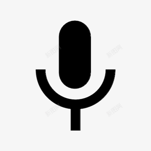 录音听麦克风图标svg_新图网 https://ixintu.com 听 录音 讲话 麦克风