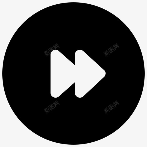 前进按钮前进箭头多媒体按钮图标svg_新图网 https://ixintu.com 下一首曲目 前进按钮 前进箭头 多媒体按钮 用户界面图标集合 音乐播放器