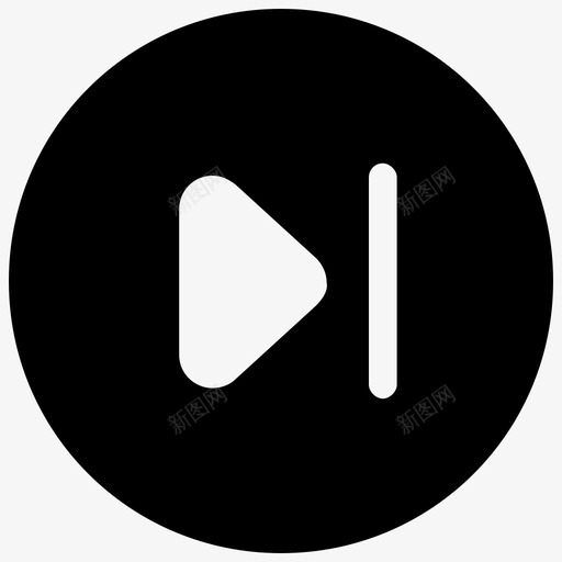 前进按钮前进箭头多媒体按钮图标svg_新图网 https://ixintu.com 下一首曲目 前进按钮 前进箭头 多媒体按钮 用户界面图标集合 音乐播放器