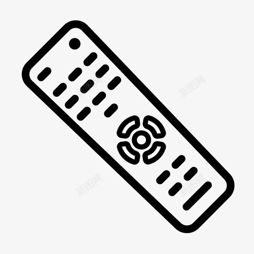 遥控器电视家用图标svg_新图网 https://ixintu.com 家用 电视 遥控器