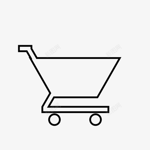 购物车杂货商店图标svg_新图网 https://ixintu.com 商店 杂货 购物车