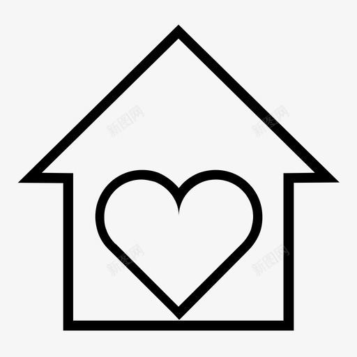 家爱家温馨的家图标svg_新图网 https://ixintu.com 家 我心 欢迎回家 温馨的家 爱家