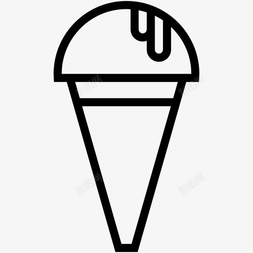 冰淇淋蛋糕筒杯筒图标svg_新图网 https://ixintu.com 冰淇淋 冷冻甜点 婴儿和儿童图标集 杯筒 蛋糕筒