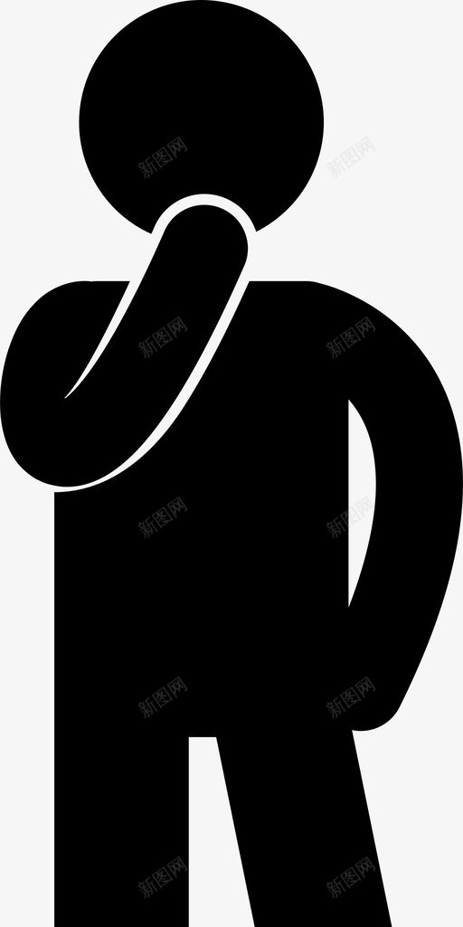 人们思考沉思人图标svg_新图网 https://ixintu.com 人 人们思考 人们摆姿势 思考 沉思 疑惑