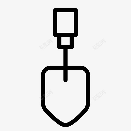 铲建造手图标svg_新图网 https://ixintu.com 工具 工具和设备 建造 手 铲