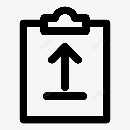 剪贴板上载转到顶部向上滑动图标svg_新图网 https://ixintu.com 上载 上载下载 剪贴板上载 向上滑动 向上箭头 垂直方向 转到顶部