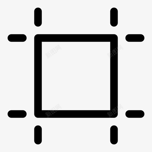 裁剪标记裁剪工具图像编辑器图标svg_新图网 https://ixintu.com 图像编辑器 寄存器标记 纯线条 裁剪工具 裁剪标记