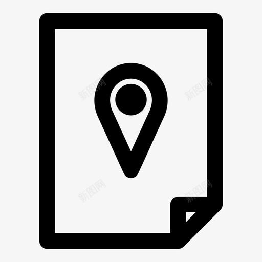 位置文件办公室文件纸张图标svg_新图网 https://ixintu.com 位置文件 办公室文件 报告 文件 纸张