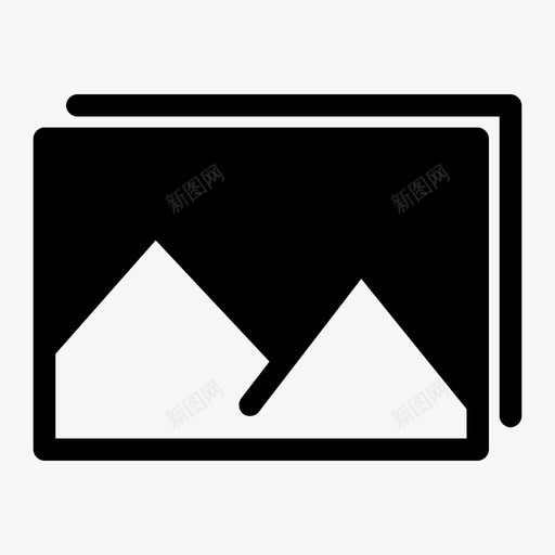 艺术展示相框画廊图标svg_新图网 https://ixintu.com 图像 图片 照片 相框画廊 艺术展示 视图
