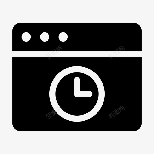 浏览器等待存档历史记录图标svg_新图网 https://ixintu.com 历史记录 存档 时间 最近 浏览器等待 过去