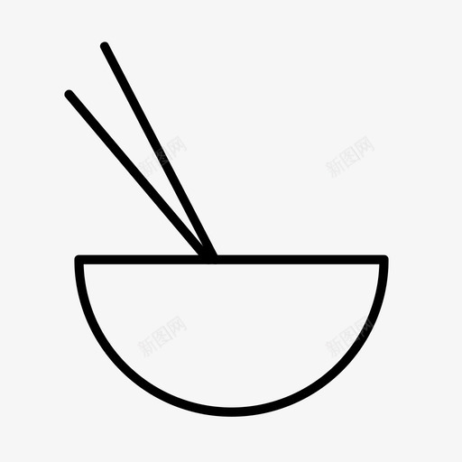 亚洲菜亚洲碗中餐图标svg_新图网 https://ixintu.com 中餐 亚洲碗 亚洲菜 外卖 快餐