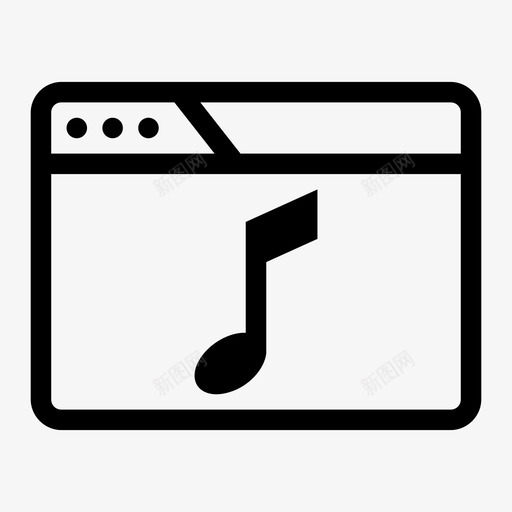 浏览器音乐音频音乐音符图标svg_新图网 https://ixintu.com 声音 曲调 浏览器音乐 音乐备忘 音符 音频音乐