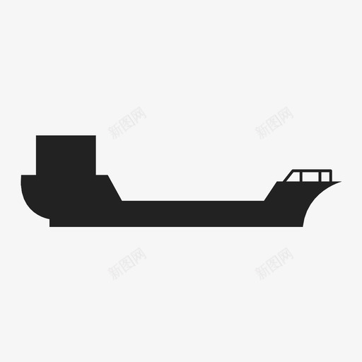 船驳船船艇图标svg_新图网 https://ixintu.com 船 船艇 驳船