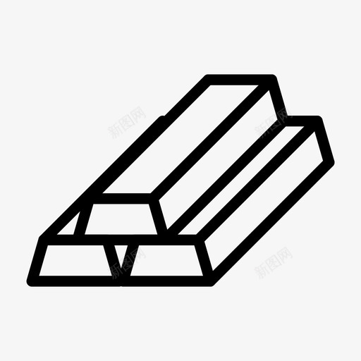 金条栈金条金本位图标svg_新图网 https://ixintu.com 储蓄账户 财富 货币 金本位 金条 金条栈 金融