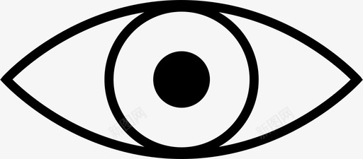 眼睛眼球面部特征图标svg_新图网 https://ixintu.com 眼球 眼睛 视力 面部特征