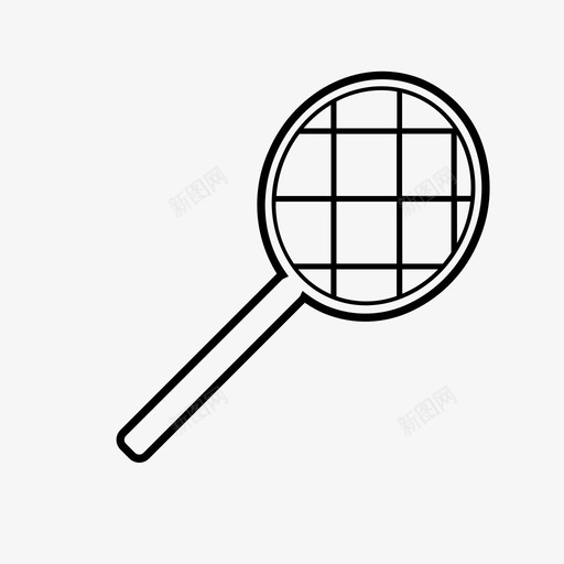 网球拍比赛奥运会图标svg_新图网 https://ixintu.com 体育 奥运会 比赛 网球 网球拍 负正