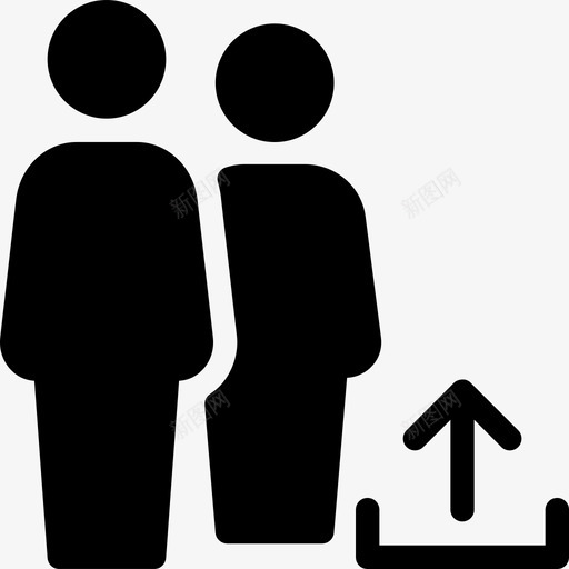 组上载个人配置文件图标svg_新图网 https://ixintu.com 个人 用户 用户实心图标 组上载 配置文件