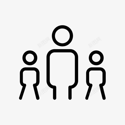 单身家庭孩子家庭伴侣图标svg_新图网 https://ixintu.com 单身家庭 孩子 家庭伴侣