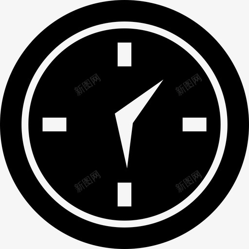 圆形挂钟工具和器具超图标svg_新图网 https://ixintu.com 圆形挂钟 工具和器具 超图标