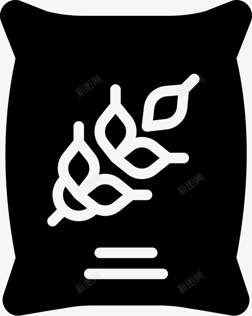 粮食袋农业花园图标svg_新图网 https://ixintu.com 农业 粉碎农业固体 粮食袋 花园