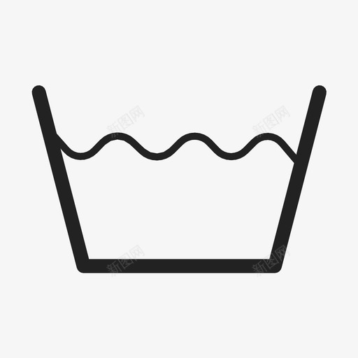 正常循环机器洗涤图标svg_新图网 https://ixintu.com 机器 正常循环 水 洗涤