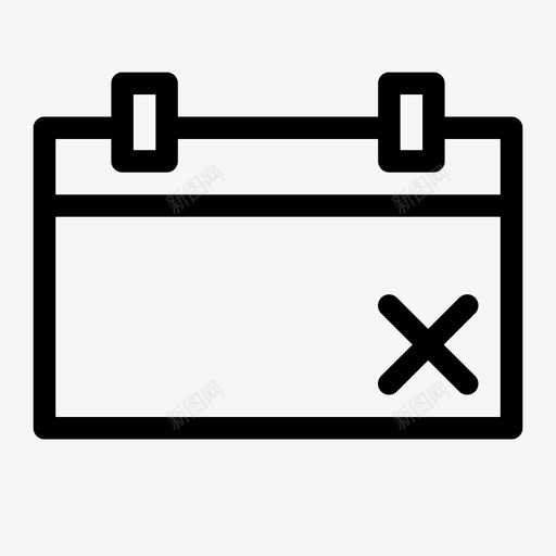 计划日日历月图标svg_新图网 https://ixintu.com 周 基本粗体 年 日历 月 计划日
