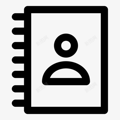 联系人簿日记名单成员图标svg_新图网 https://ixintu.com 名单成员 日记 沟通重 笔记 联系人簿