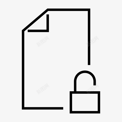 文件解锁打开公共图标svg_新图网 https://ixintu.com 不安全 公共 打开 文件解锁