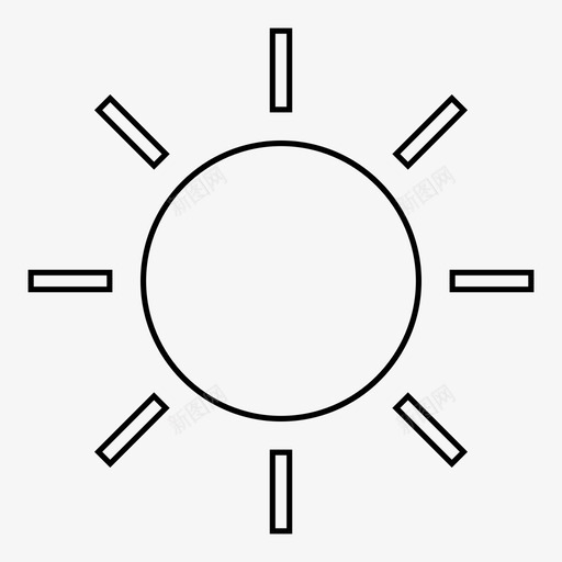 太阳亮度光图标svg_新图网 https://ixintu.com 亮度 亮度光阳光1 光 太阳 屏幕光 辐射 阳光
