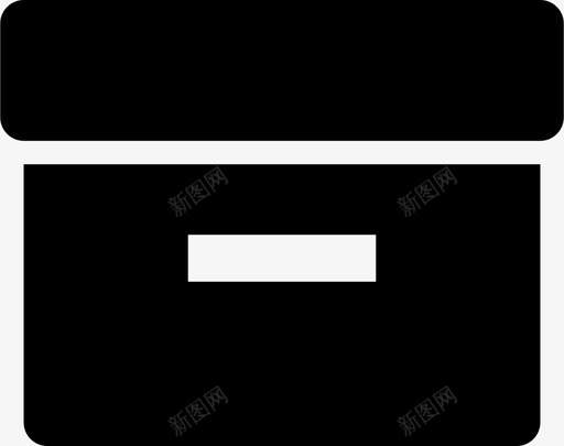 纸盒档案封面图标svg_新图网 https://ixintu.com 仓储 办公 封面 档案 纸盒
