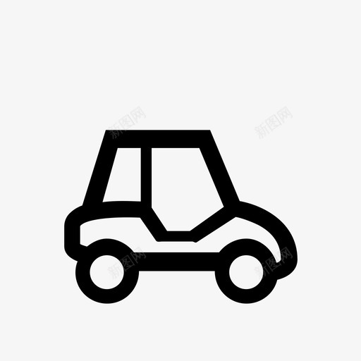 高尔夫球车汽车玩具图标svg_新图网 https://ixintu.com 汽车 玩具 运输工具 高尔夫球车
