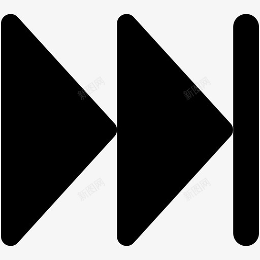 下一个前进箭头前进按钮图标svg_新图网 https://ixintu.com 下一个 下一个曲目 前进按钮 前进箭头 多媒体按钮 音乐播放器 音频和视频图标设置