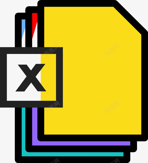 excel文件文档excel工作表文件图标svg_新图网 https://ixintu.com excel工作表文件 excel文件 文档