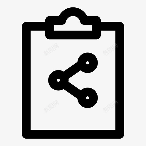 共享剪贴板剪贴板记事本图标svg_新图网 https://ixintu.com 任务板 任务计划 共享剪贴板 剪贴板 报告 记事本