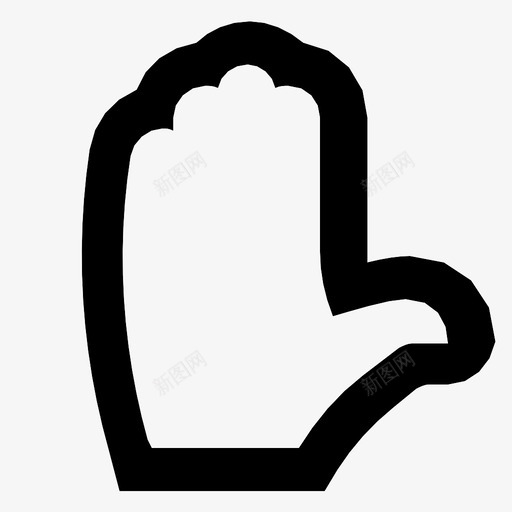 手张开掌心图标svg_新图网 https://ixintu.com 停止 张开 手 挥手 掌心