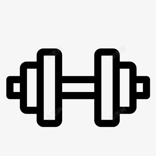 健身房杠铃身体图标svg_新图网 https://ixintu.com 健身 健身房 哑铃 杠铃 身体 运动 锻炼