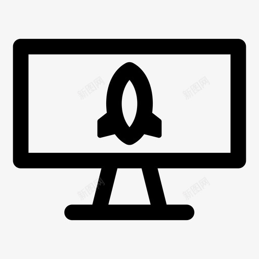 网上创业推出监控图标svg_新图网 https://ixintu.com 推出 火箭 监控 网上创业 网站开发最大胆