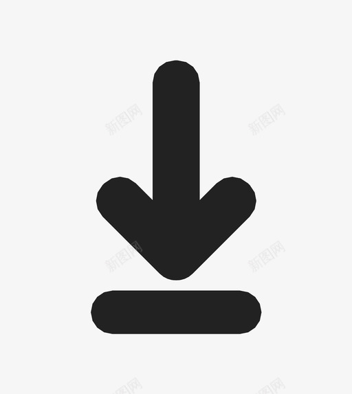 向下箭头方向降级图标svg_新图网 https://ixintu.com 加载 向下箭头 引导 指向 方向 降级