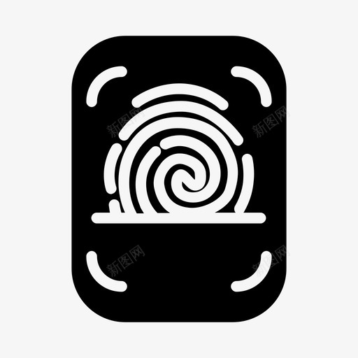 指纹扫描扫描仪拇指图标svg_新图网 https://ixintu.com 扫描仪 拇指 指纹扫描