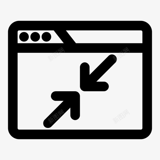 浏览器收缩箭头控件收缩图标svg_新图网 https://ixintu.com 控件收缩 最大化最小化 最小化 浏览器收缩 箭头 调整大小