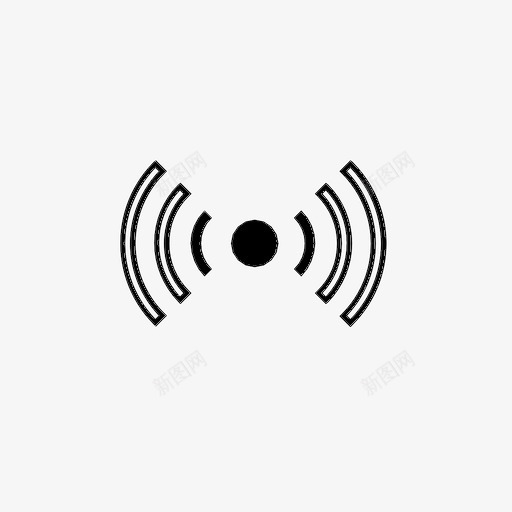 无线信号互联网差信号图标svg_新图网 https://ixintu.com wifi 互联网 差信号 无线信号 没WIFI