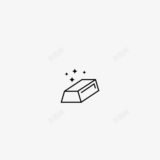 金条锭钱图标svg_新图网 https://ixintu.com 富 金条 钱 锭