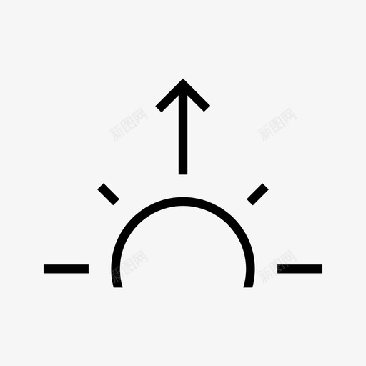 日出早晨日落图标svg_新图网 https://ixintu.com 天气 日出 日落 早晨