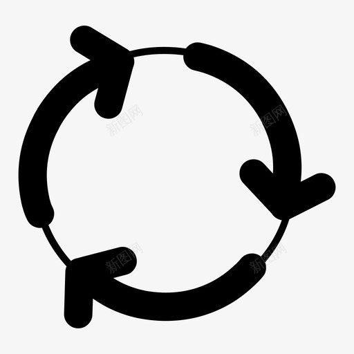 回收环境再利用图标svg_新图网 https://ixintu.com 再利用 可持续 回收 废物 环境