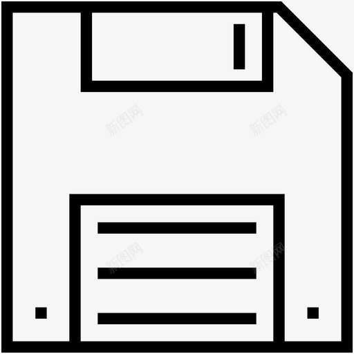 软盘软盘驱动器存储设备图标svg_新图网 https://ixintu.com 多媒体线路图标c 存储设备 软盘 软盘驱动器