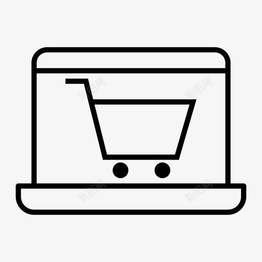 笔记本手推车商业采购图标svg_新图网 https://ixintu.com 商业 商店 笔记本手推车 购物 购物者 采购